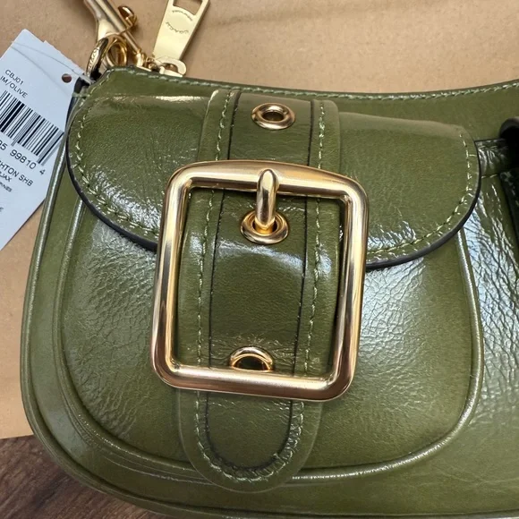 Coach Ashton Olive Green Shoulder Bag + dust bag - Picture 5 of 12